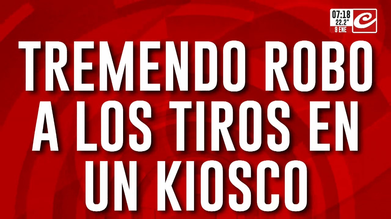 Dispuestos a matar: asaltaron un pequeño kiosco a los tiros limpios