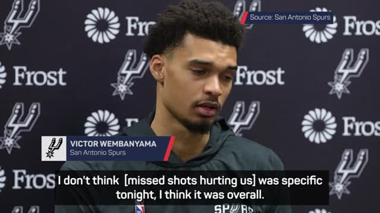 Bucks were the much better team - Wembanyama on Spurs loss