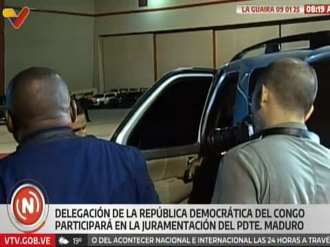 Delegación de la Rep. del Congo arribó al país para acompañar juramentación del Pdte. Nicolás Maduro