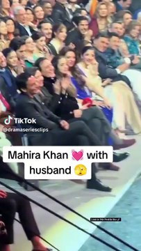Mahira khan with her husband on hum style awards