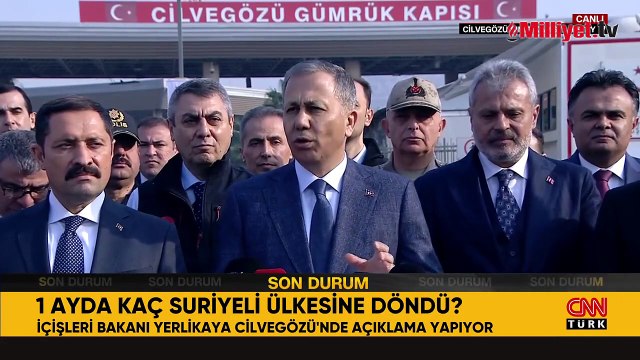 1 ayda kaç Suriyeli ülkesine döndü? Bakan Yerlikaya son rakamları paylaştı