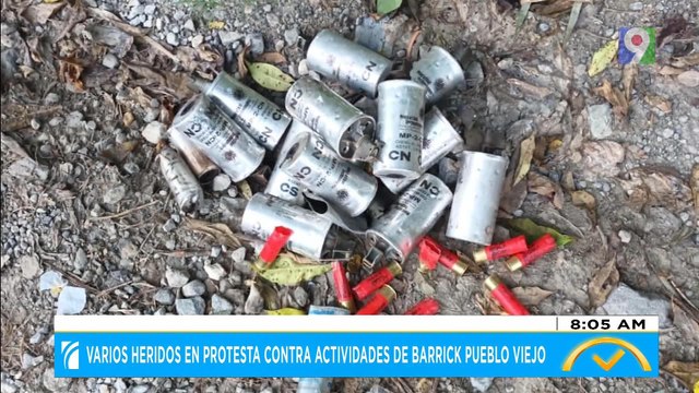 Varios heridos en protestas contras actividades Barrick Pueblo Viejo | El Despertador