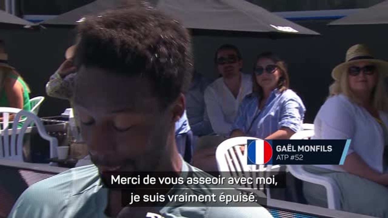 Auckland - Monfils : “Cela m’a pris beaucoup d’énergie, je ne peux plus me lever !”