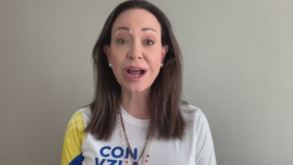 María Corina Machado: "Venezuela ya no dará lástima a la gente de otros países".