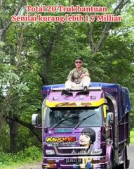 Momen Denny Sumargo Salurkan Donasi Rp 1,7 M Untuk Korban Bencana NTT, Dibawa Oleh 20 Mobil Truk