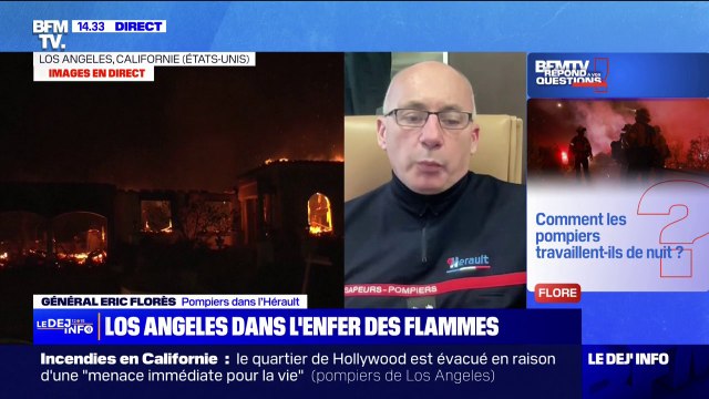 Incendies à Los Angeles: comment les pompiers travaillent-ils de nuit? BFMTV répond à vos questions
