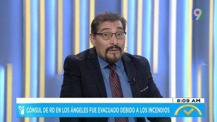 Consul de RD en Los Ángeles es evacuado por incendios forestales  | El Despertador