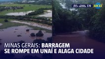 Unaí sofre em enchente após rompimento de barragem