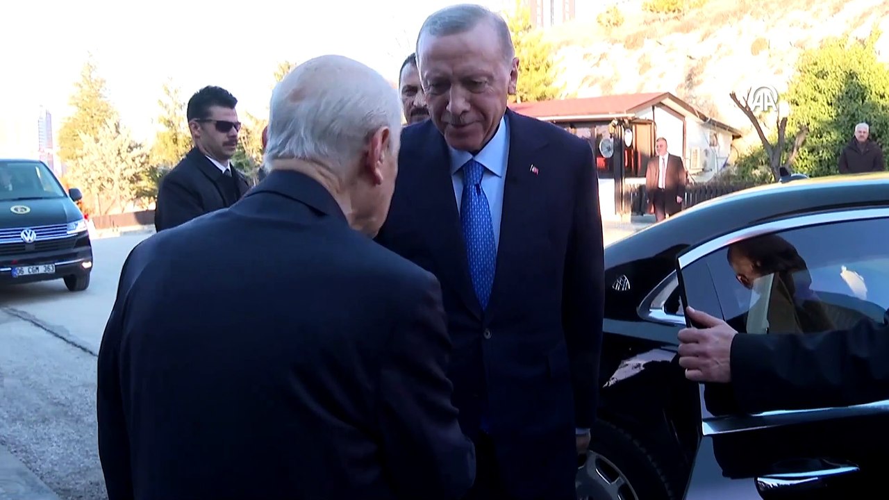 Cumhurbaşkanı Erdoğan, MHP Genel Başkanı Bahçeli ile bir araya geldi