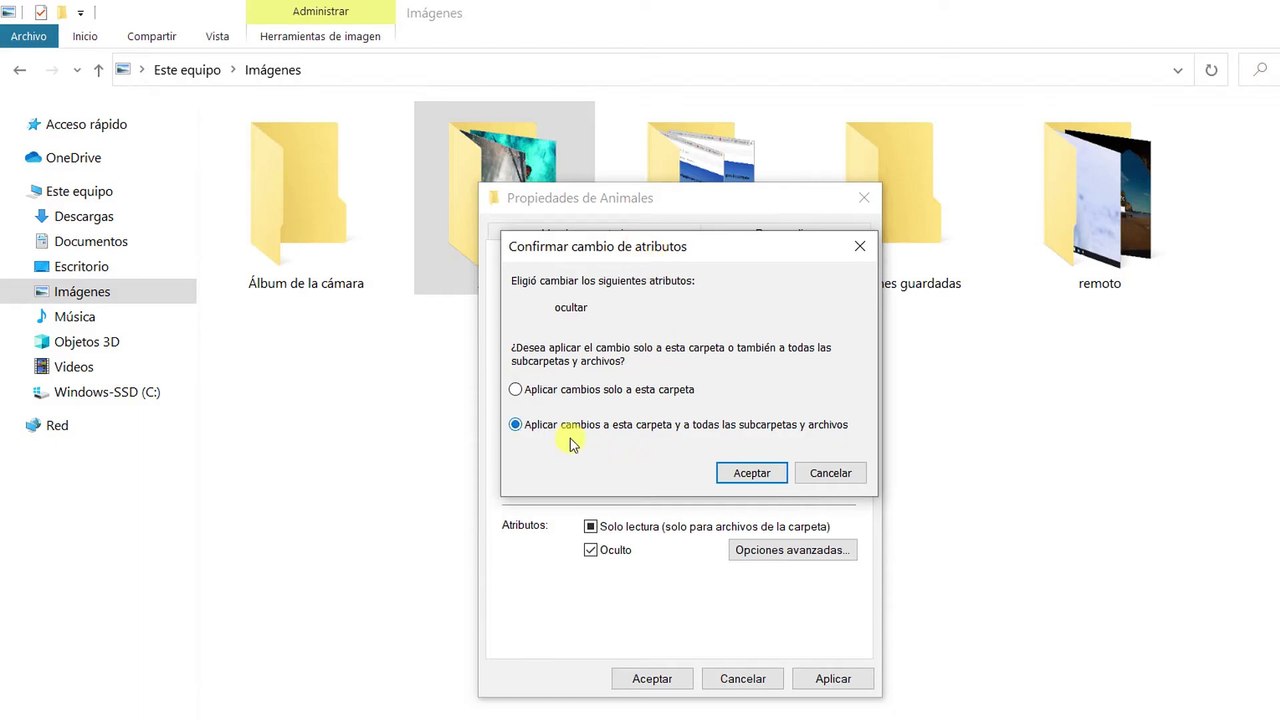 Como ocultar una Carpeta en mi pc Windows 10 2024 | hacer una carpeta invisible en Windows al 100%