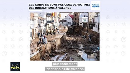 Ces photos de morgue ne montrent pas des "victimes cachées" des inondations à Valence