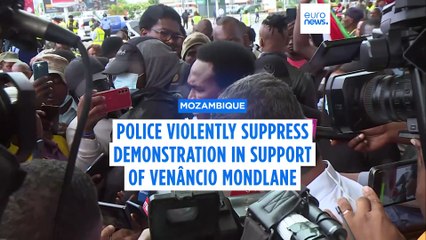 Mozambique opposition leader returns from self-exile as police break up demonstration