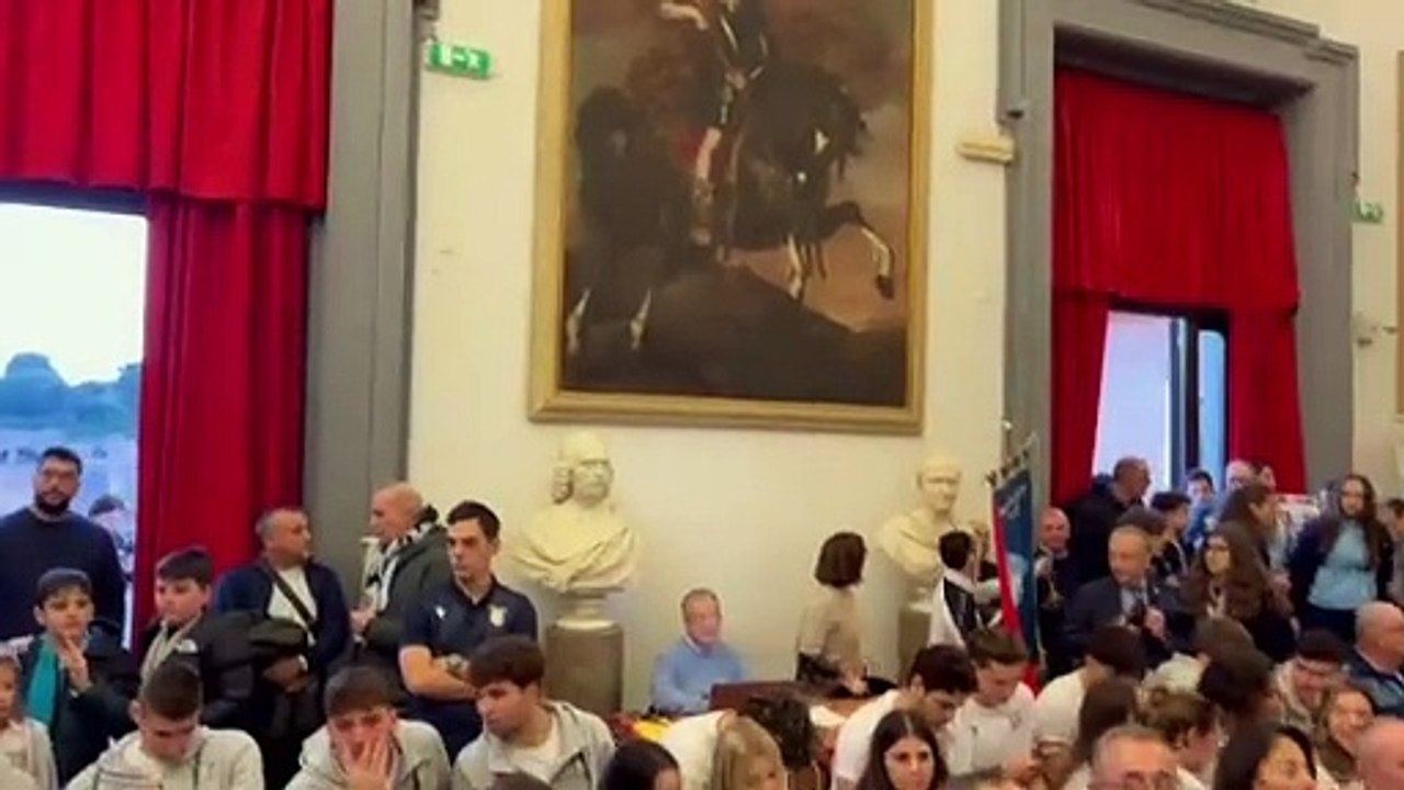 125 anni Lazio, le immagini dal Campidoglio