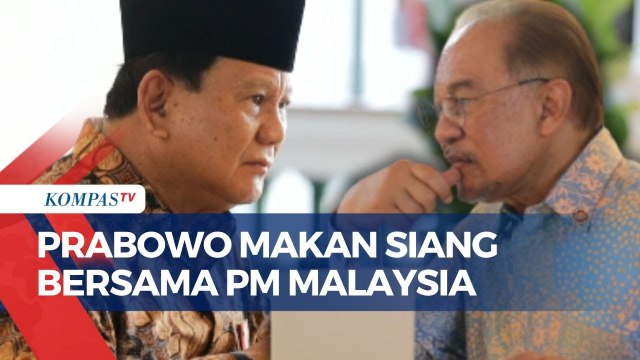 Momen Presiden Prabowo Makan Siang Bersama PM Malaysia di Kuala Lumpur
