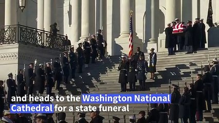 Former US President Jimmy Carter's casket leaves Capitol