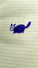 Gatto blu disegno