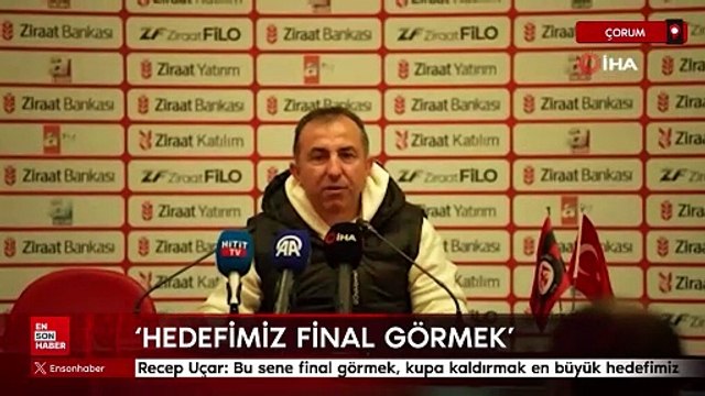 Recep Uçar: Bu sene final görmek, kupa kaldırmak en büyük hedefimiz
