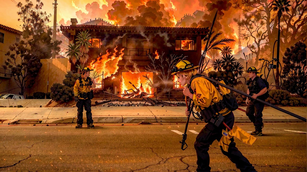 EN IMAGES. Incendie à Los Angeles : ruines, vents violents et fausses vidéos