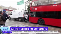 Mujer muere al interior de una unidad de la Línea7 del Metrobús