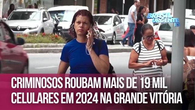 Criminosos roubam mais de 19 mil celulares em 2024 na Grande Vitória