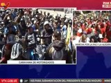 Caracas | Caravana de Motorizados que respaldan al Pdte. Nicolás Maduro avanza por El Rosal