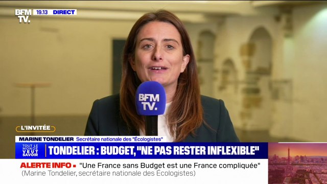 Budget: Le préalable non négociable, c'est l'abrogation de la réforme des retraites , affirme Marine Tondelier (les Écologistes)