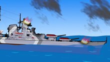 Bismarck VS Yamato _ Battleship Animation