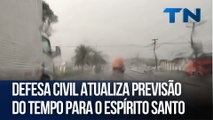Defesa Civil atualiza previsão do tempo para o ES