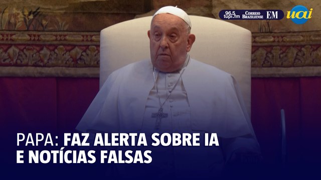 Papa alerta sobre IA e notícias falsas que visam 'manipular consciências'