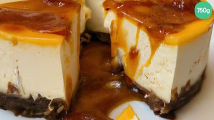 Cheesecake exotique et son caramel au fruit de la passion