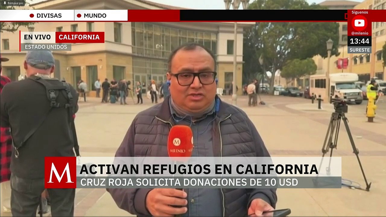 Habilitan refugios en Pasadena, California para afectados por incendios