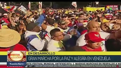 Venezolanos se movilizan en apoyo al Pdte. Nicolás Maduro