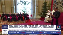 Papa Francisco chama atenção de fiéis sobre perigos de compartilhamento de notícias falsas em redes