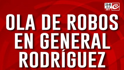 Vecinos de General Rodríguez denuncian ola de robos e inacción policcial