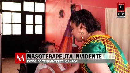 María del Carmen Ruiz es la única masoterapeuta en una localidad de Oaxaca