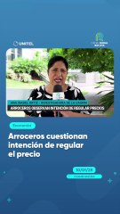 Arroceros cuestionan intención de regular el precio