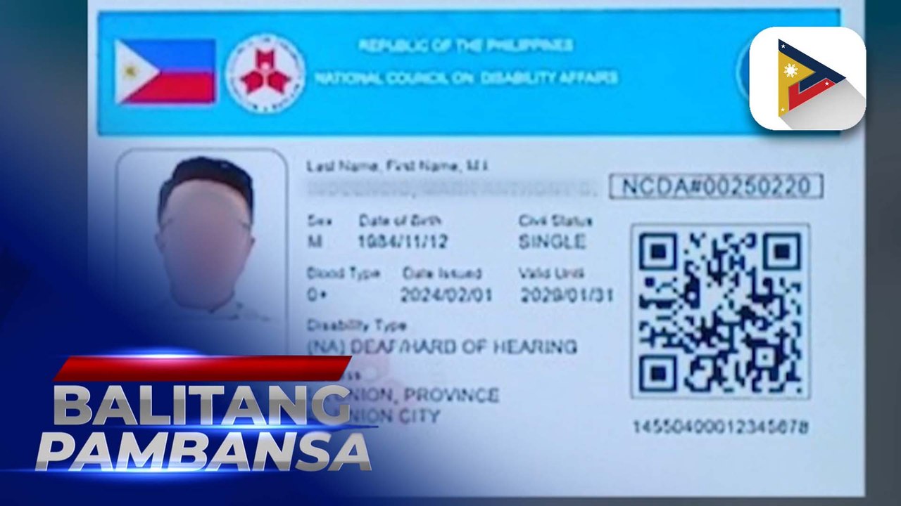 Magiging sistema ng ilulunsad na unified I.D. system para sa PWD, isinasapinal na