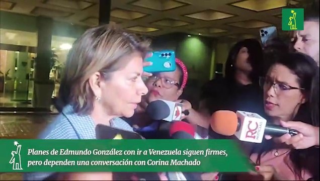 Planes de Edmundo González con ir a Venezuela siguen firmes, pero dependen una conversación con Corina Machado