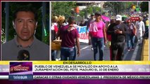 Venezolanos se movilizaron en apoyo al Pdte. Nicolás Maduro