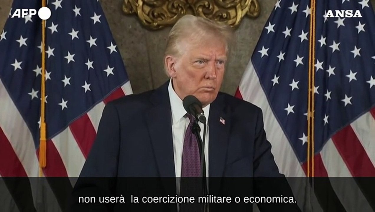 Trump non esclude forza militare per Panama e Groenlandia