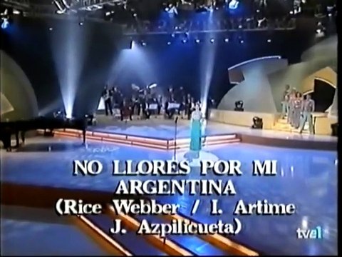 Paloma San Basilio - No llores por mí Argentina