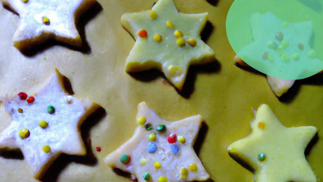 Biscuits de Noël colorés
