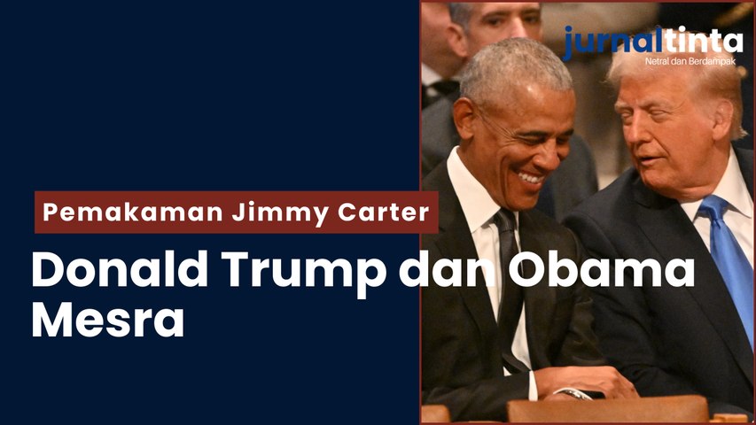 Sebelumnya Dukung Kamala Harris, Obama dan Donald Trump Duduk Bareng di Pemakaman Jimmy Carter