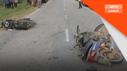 Dua lelaki maut motosikal bertembung di simpang jalan
