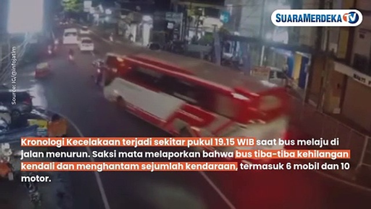 Kecelakaan Bus di Kota Batu: Jalan Curam dan Rem Bermasalah jadi Biang Keladi, Begini Kronologinya