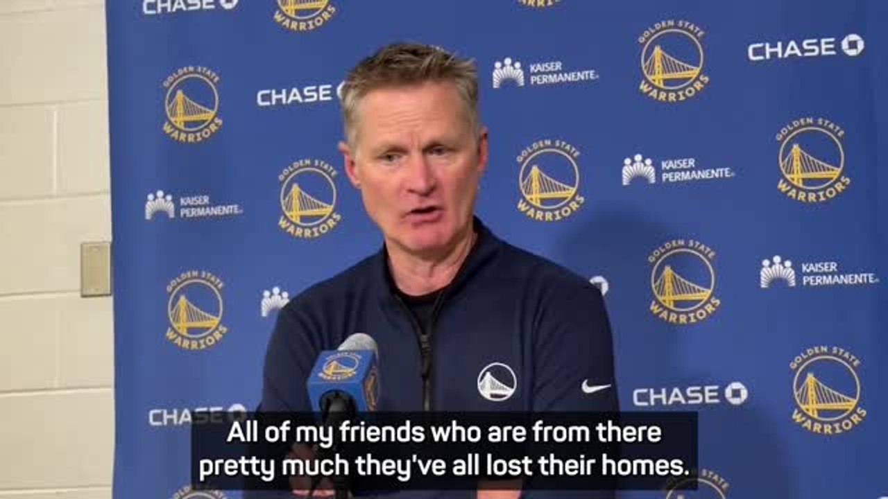 Steve Kerr opens up after losing childhood home in LA wildfires - فيديو