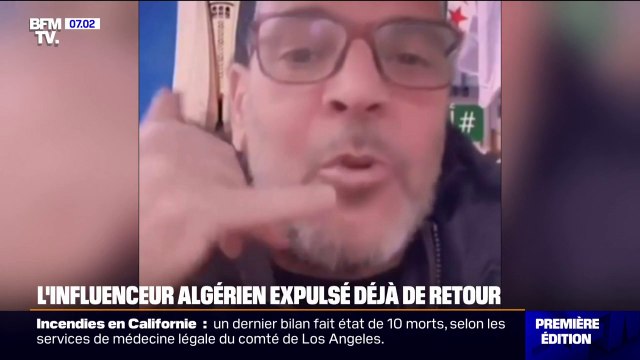 L'Algérie refuse l'expulsion d'un influenceur ayant appelé à des actes violents et le renvoie en France