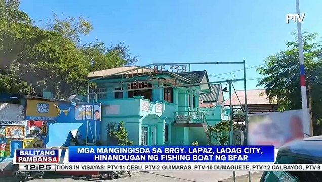Mga mangingisda sa Brgy. Lapaz, Laoag, hinandugan ng fishing boat ng BFAR
