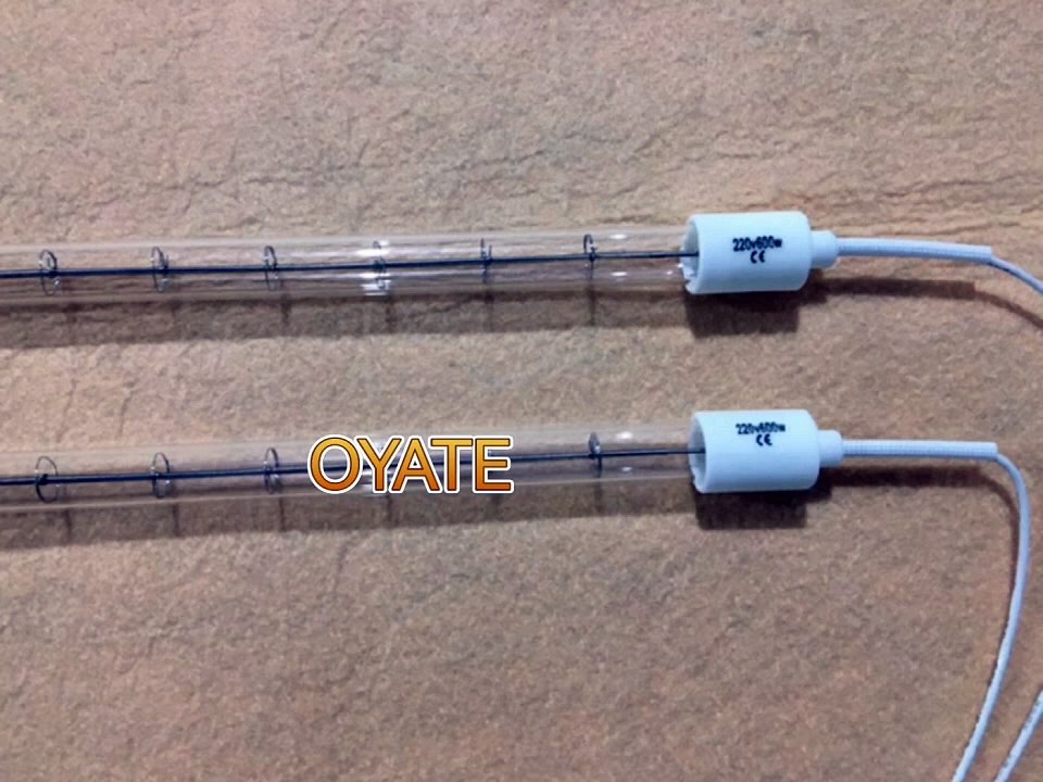 655mm 220v 500w shortwave infrared heating lamp quartz infrared lamp for injection blowing machine