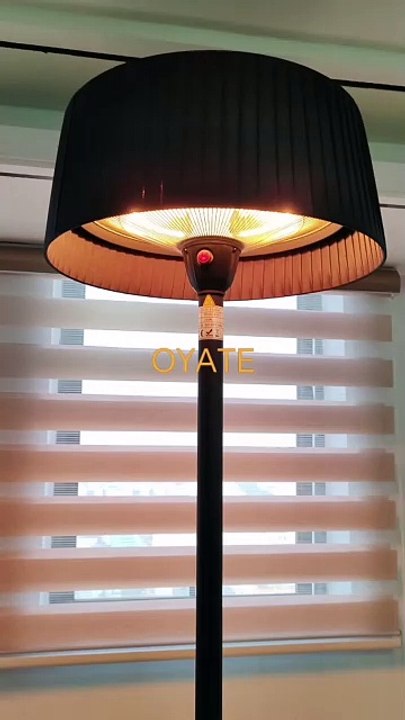 Energy Efficient 1500W Electric Infrared Heaters Free Standing Patio Space Silent Room Heater Portable Heaters